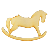 10'' Laser Cut Christmas Rocking Horse