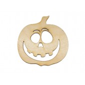Happy Jack-O'-Lantern Plywood Cut Out (Lot of 10)