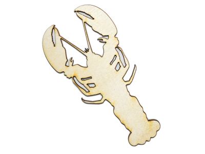 Laser Cut Plywood Maine Lobsters (5 Pieces)
