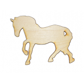 Laser Cut Plywood Horses (5 Pieces)