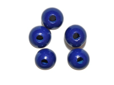 Blue Round Beads - 1/2'' (100 pcs)