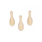 3'' Wooden Bowling Pins (10 pcs)