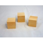  2-1/4'' Wooden Blocks & Cubes - 5 pieces