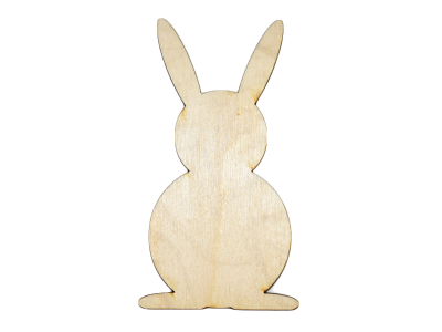 Laser Cut Plywood Easter Bunny / Bunnies Shapes (5 Pieces)