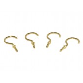 1" Brass Plated Cup Hook (100 pcs)