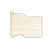 Flag Shape Plywood Cut Out (Lot of 10)