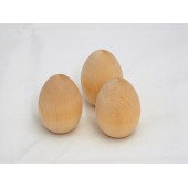 1-1/8'' x 1-5/8'' Wooden Eggs (25 pcs)