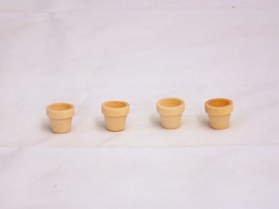 1'' x 1-3/32'' Mini Flower pots (25 pcs)