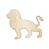 Laser Cut Plywood Regal Lions (5 Pieces)