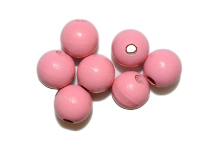 Pink Round Beads - 1/2'' (100 pcs)