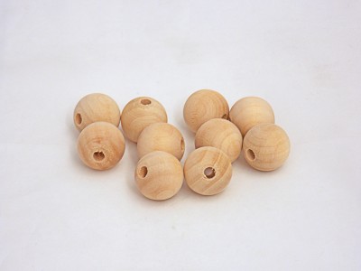Round Beads - 1'' Diameter w/ 3/8'' hole (50 pcs)