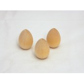 7/8'' x 1-5/16'' Wooden Robin Eggs (25 pcs)