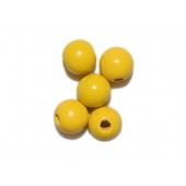 Yellow Round Beads - 1/2'' (100 pcs)